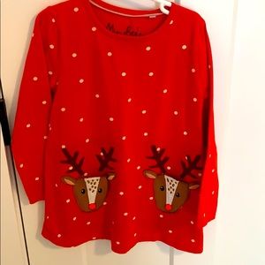 Mini Biden reindeer tunic top